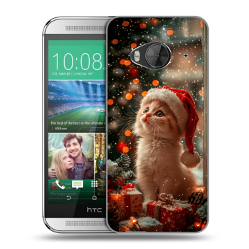 Силиконовый чехол на HTC One ME с принтом Новый год Силиконовый чехол на HTC One ME с принтом Новый год