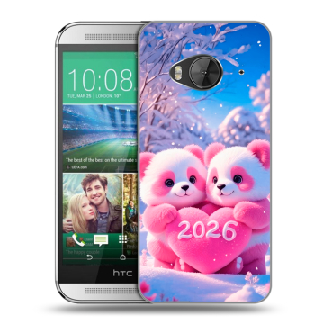 Силиконовый чехол на HTC One ME с принтом Новый год Силиконовый чехол на HTC One ME с принтом Новый год