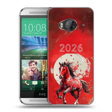 Силиконовый чехол на HTC One ME с принтом Новый год Силиконовый чехол на HTC One ME с принтом Новый год