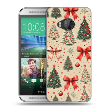 Силиконовый чехол на HTC One ME с принтом Новый год Силиконовый чехол на HTC One ME с принтом Новый год
