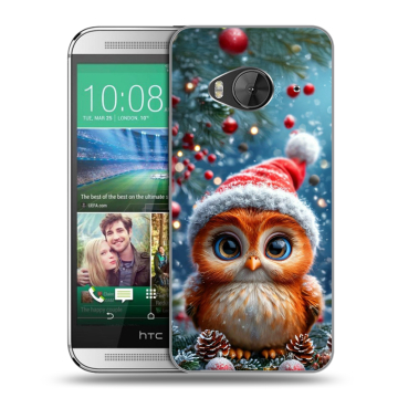 Силиконовый чехол на HTC One ME с принтом Новый год