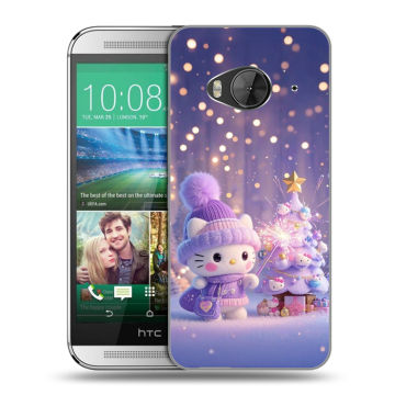 Силиконовый чехол на HTC One ME с принтом Новый год