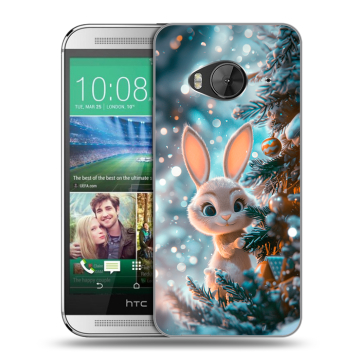 Силиконовый чехол на HTC One ME с принтом Новый год