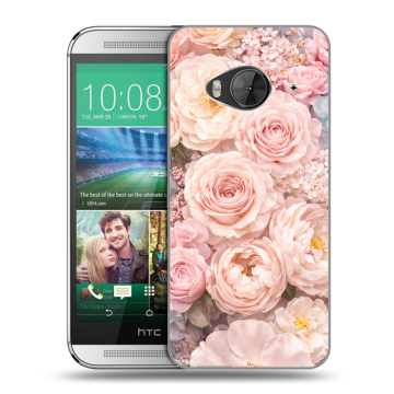 Силиконовый чехол на HTC One ME с принтом женский