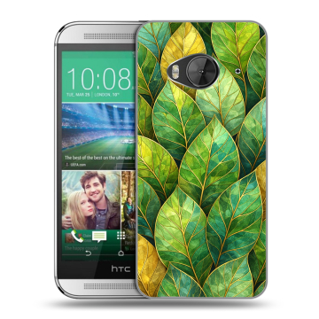 Силиконовый чехол на HTC One ME с принтом женский