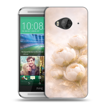 Силиконовый чехол на HTC One ME с принтом женский