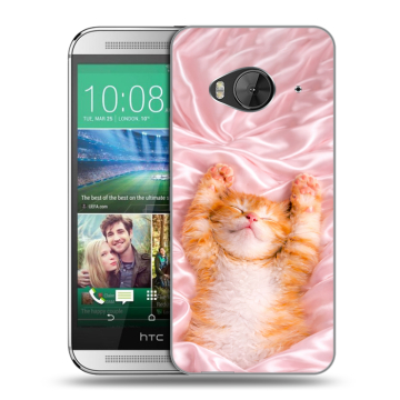 Силиконовый чехол на HTC One ME с принтом женский