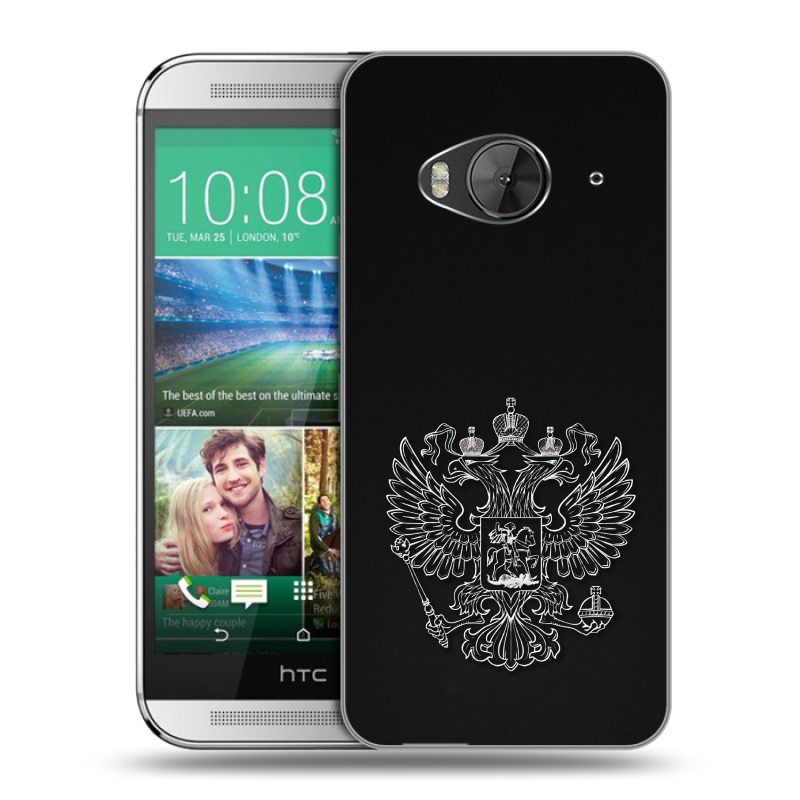 Силиконовый чехол на HTC One ME с принтом Герб России Силиконовый чехол на HTC One ME с принтом Герб России