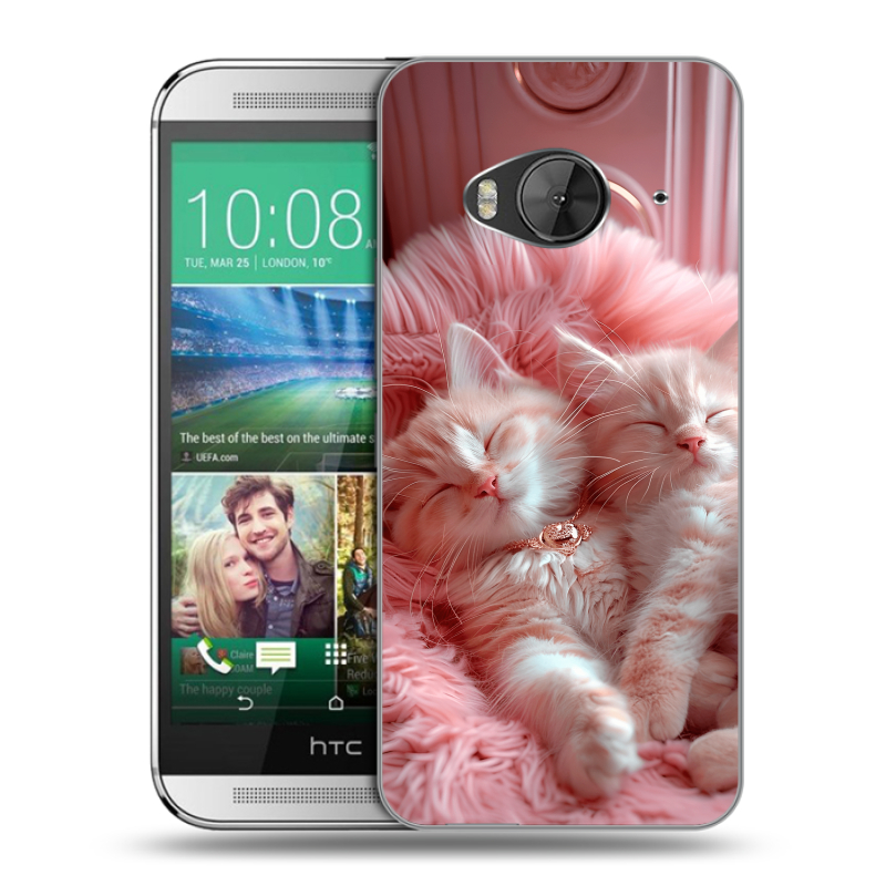 Силиконовый чехол на HTC One ME с принтом котята котики Силиконовый чехол на HTC One ME с принтом котята котики