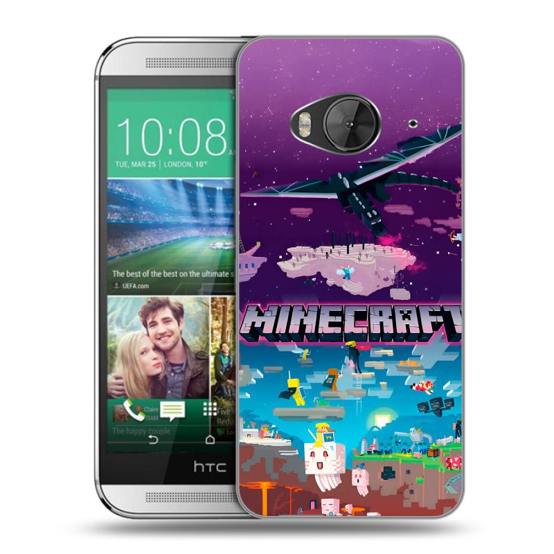 Силиконовый чехол на HTC One ME с принтом Майнкрафт Minecraft Силиконовый чехол на HTC One ME с принтом Майнкрафт Minecraft