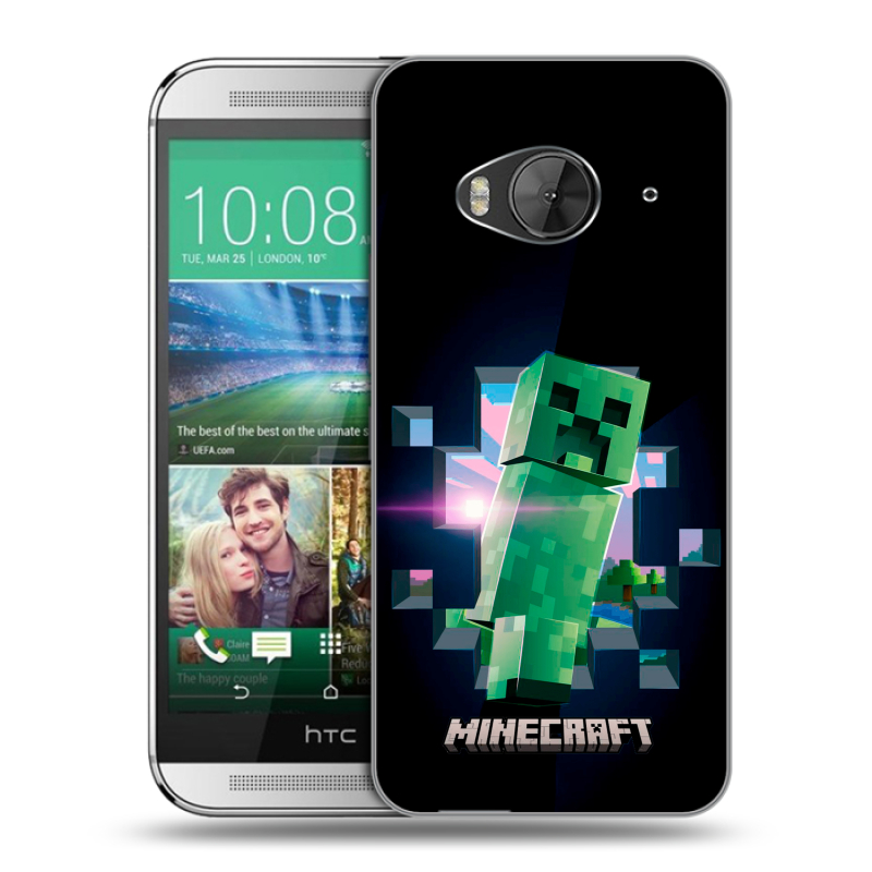 Силиконовый чехол на HTC One ME с принтом Майнкрафт Minecraft Силиконовый чехол на HTC One ME с принтом Майнкрафт Minecraft