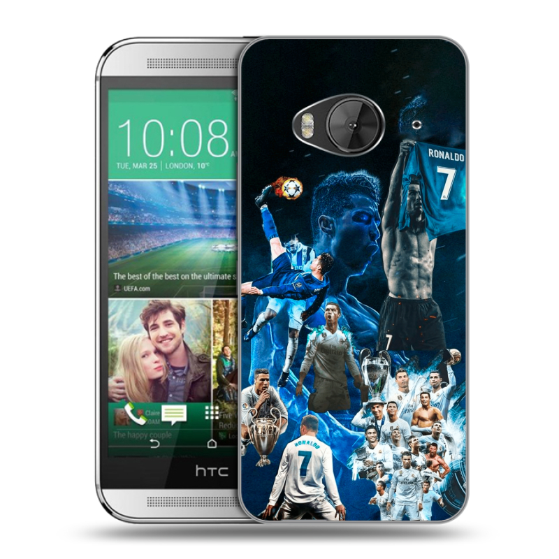 Силиконовый чехол на HTC One ME с принтом Реал Роналдо Силиконовый чехол на HTC One ME с принтом Реал Роналдо