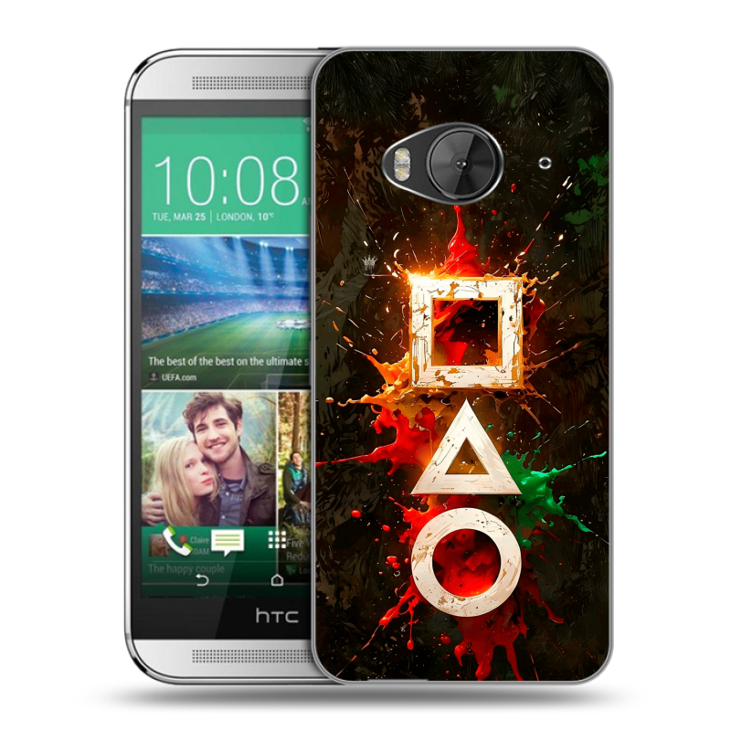 Силиконовый чехол на HTC One ME с принтом Squid Game Игра кальмара Силиконовый чехол на HTC One ME с принтом Squid Game Игра кальмара