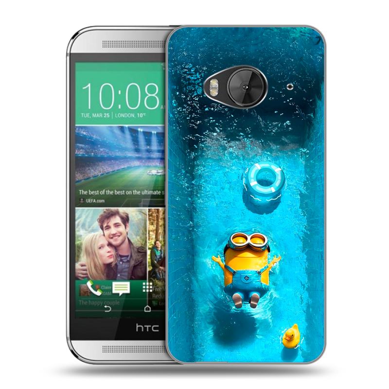 Силиконовый чехол на HTC One ME с принтом Миньоны Силиконовый чехол на HTC One ME с принтом Миньоны