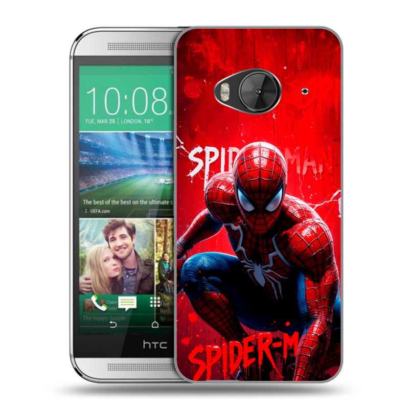 Силиконовый чехол на HTC One ME с принтом Spiderman Человек паук Силиконовый чехол на HTC One ME с принтом Spiderman Человек паук