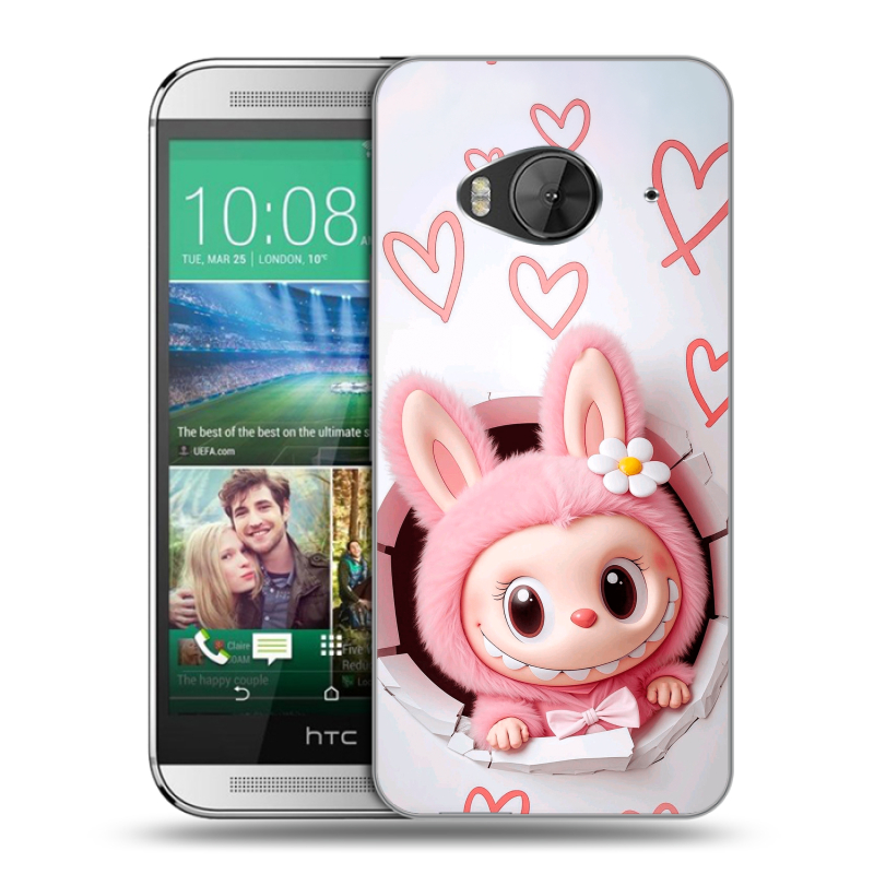 Силиконовый чехол на HTC One ME с принтом Labubu Лабубу Силиконовый чехол на HTC One ME с принтом Labubu Лабубу