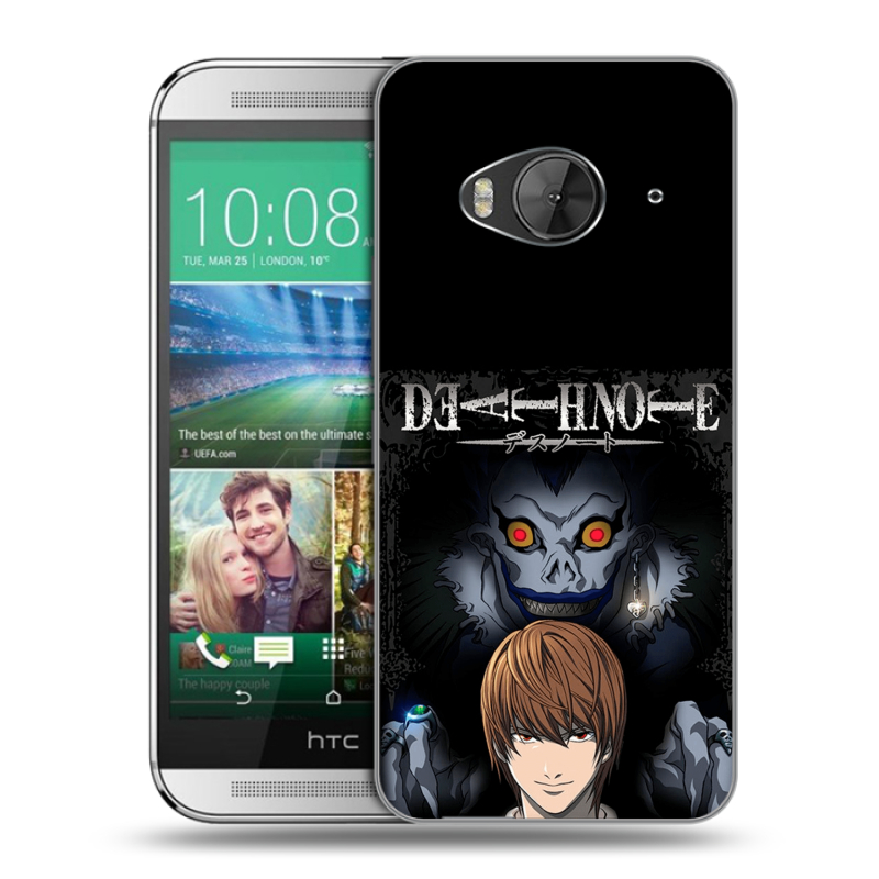 Силиконовый чехол на HTC One ME с принтом Death note Тетрадь смерти Силиконовый чехол на HTC One ME с принтом Death note Тетрадь смерти