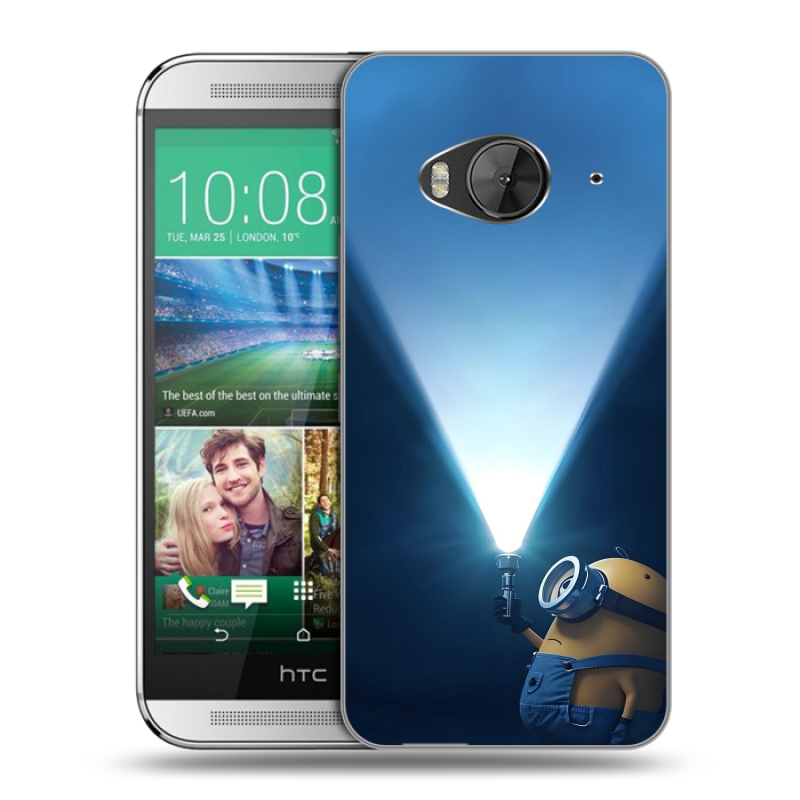 Силиконовый чехол на HTC One ME с принтом Миньоны Силиконовый чехол на HTC One ME с принтом Миньоны