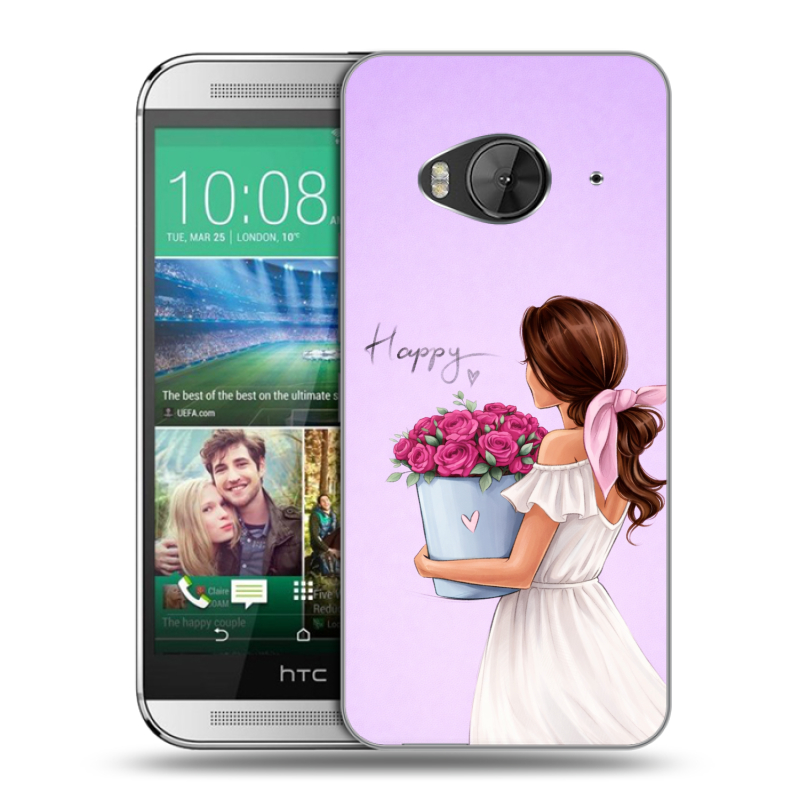 Силиконовый чехол на HTC One ME с принтом женский Силиконовый чехол на HTC One ME с принтом женский