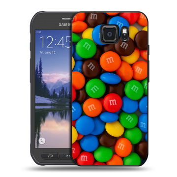 Пластиковый чехол на Samsung Galaxy S6 Active с принтом Конфеты