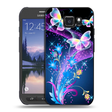 Пластиковый чехол на Samsung Galaxy S6 Active с принтом Бабочки