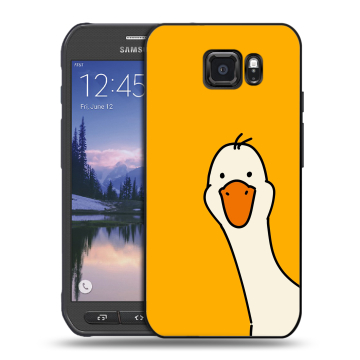 Пластиковый чехол на Samsung Galaxy S6 Active с принтом Утка