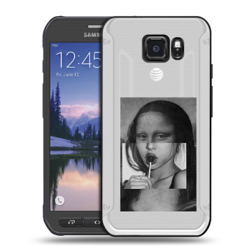 Пластиковый чехол на Samsung Galaxy S6 Active с принтом Мона Лиза