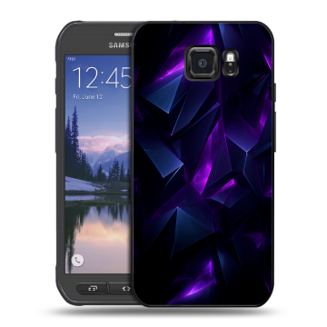 Пластиковый чехол на Samsung Galaxy S6 Active с принтом Абстракиция Пластиковый чехол на Samsung Galaxy S6 Active с принтом Абстракиция