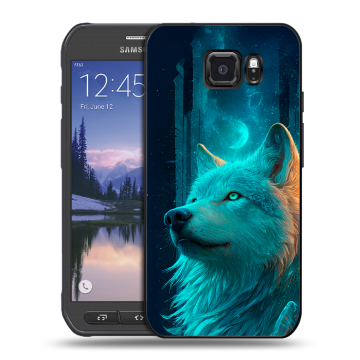 Пластиковый чехол на Samsung Galaxy S6 Active с принтом бабочки саккура