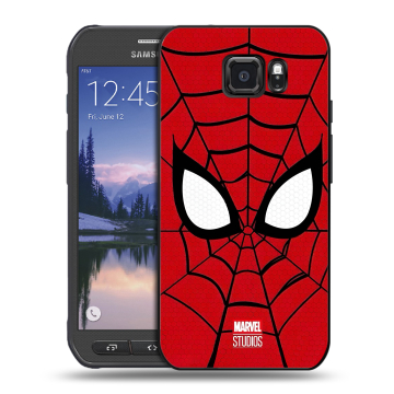 Пластиковый чехол на Samsung Galaxy S6 Active с принтом человек паук spiderman
