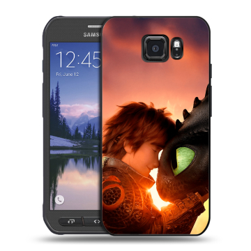 Пластиковый чехол на Samsung Galaxy S6 Active с принтом Как приручить дракона