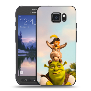 Пластиковый чехол на Samsung Galaxy S6 Active с принтом Шрек Shrek Пластиковый чехол на Samsung Galaxy S6 Active с принтом Шрек Shrek