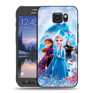 Пластиковый чехол на Samsung Galaxy S6 Active с принтом Холодное сердце Frozen