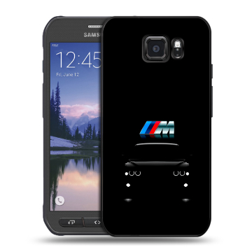 Пластиковый чехол на Samsung Galaxy S6 Active с принтом БМВ BMW