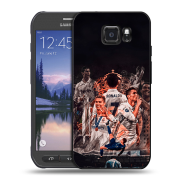 Пластиковый чехол на Samsung Galaxy S6 Active с принтом Реал Роналдо Real Ronaldo Пластиковый чехол на Samsung Galaxy S6 Active с принтом Реал Роналдо Real Ronaldo