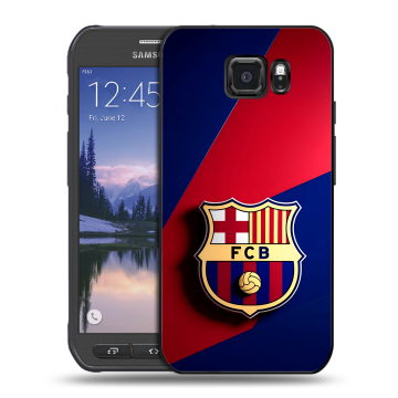 Пластиковый чехол на Samsung Galaxy S6 Active с принтом Барселона Barcelona