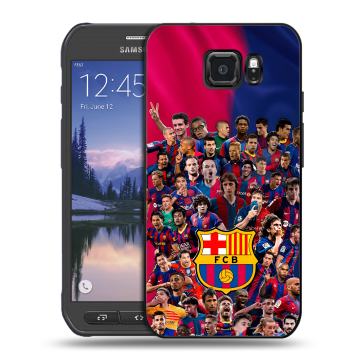 Пластиковый чехол на Samsung Galaxy S6 Active с принтом Барселона Barcelona Пластиковый чехол на Samsung Galaxy S6 Active с принтом Барселона Barcelona