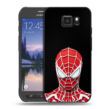 Пластиковый чехол на Samsung Galaxy S6 Active с принтом человек паук spiderman