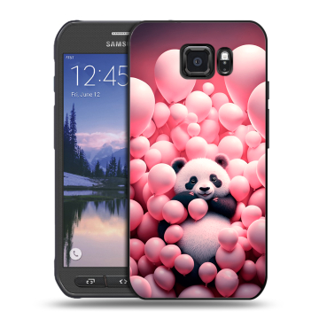 Пластиковый чехол на Samsung Galaxy S6 Active с принтом Панда