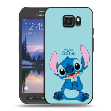 Пластиковый чехол на Samsung Galaxy S6 Active с принтом Лило и Стич Пластиковый чехол на Samsung Galaxy S6 Active с принтом Лило и Стич