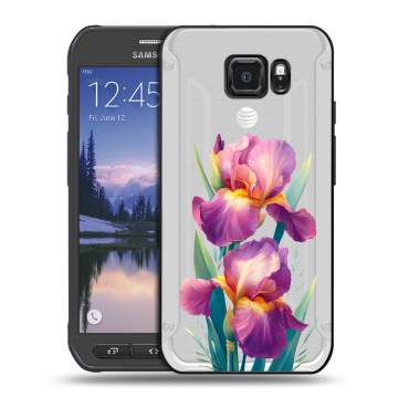 Пластиковый чехол на Samsung Galaxy S6 Active с принтом Цветы орхидеи Пластиковый чехол на Samsung Galaxy S6 Active с принтом Цветы орхидеи