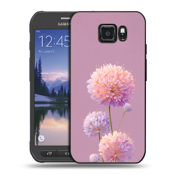 Пластиковый чехол на Samsung Galaxy S6 Active с принтом Цветы Пластиковый чехол на Samsung Galaxy S6 Active с принтом Цветы