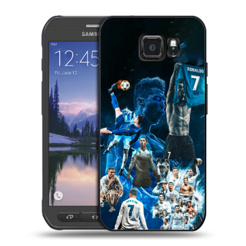 Пластиковый чехол на Samsung Galaxy S6 Active с принтом Реал Роналдо