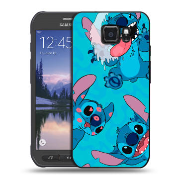 Пластиковый чехол на Samsung Galaxy S6 Active с принтом Лило и Стич Пластиковый чехол на Samsung Galaxy S6 Active с принтом Лило и Стич