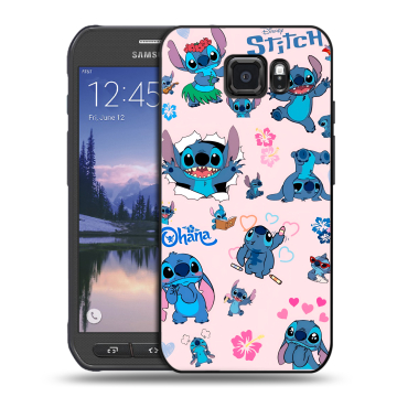 Пластиковый чехол на Samsung Galaxy S6 Active с принтом Лило и Стич