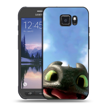 Пластиковый чехол на Samsung Galaxy S6 Active с принтом Как приручить дракона
