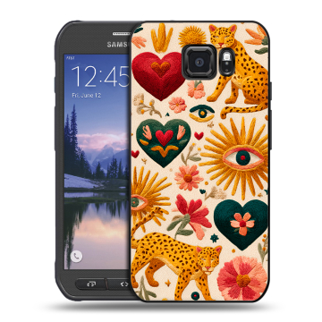 Пластиковый чехол на Samsung Galaxy S6 Active с принтом Модный принт Пластиковый чехол на Samsung Galaxy S6 Active с принтом Модный принт