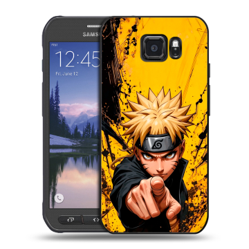 Пластиковый чехол на Samsung Galaxy S6 Active с принтом Naruto Наруто