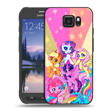Пластиковый чехол на Samsung Galaxy S6 Active с принтом My little pony Дружба чудо
