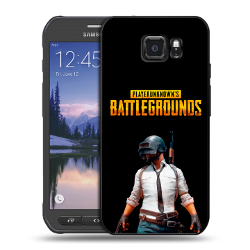 Пластиковый чехол на Samsung Galaxy S6 Active с принтом PUGB ПАГБ